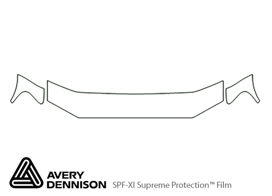explorer sport trac Avery Dennison Clear Bra Hood Precut PPF Diagram