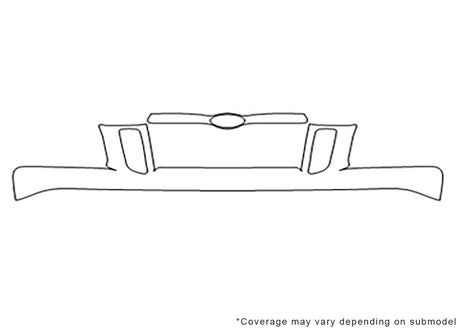 explorer sport trac 3M Clear Bra Bumper Precut PPF Diagram
