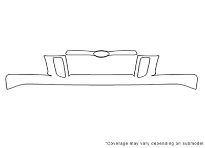 explorer sport trac Avery Dennison Clear Bra Bumper Precut PPF Diagram