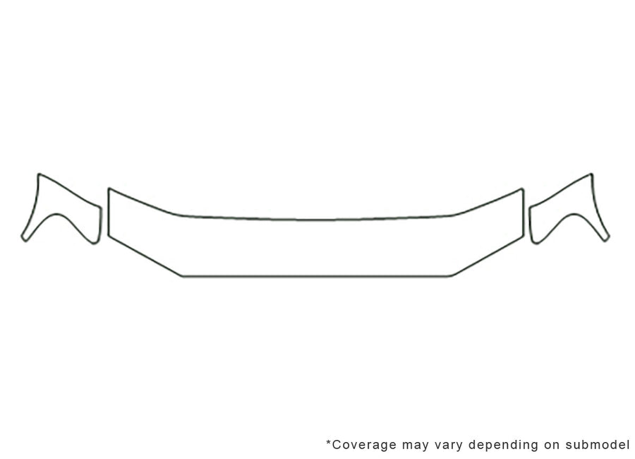 explorer sport trac 3M Clear Bra Hood Precut PPF Diagram