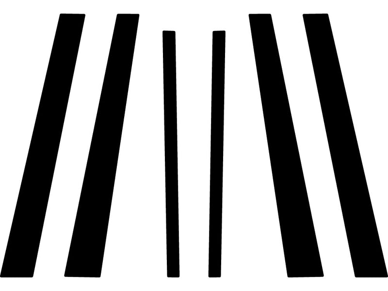 ford explorer sport trac 2001-2005 Carbon Fiber Pillar Trim Diagram