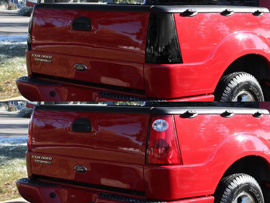 explorer sport trac Before and After Smoked Taillights