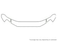 explorer sport trac 3M Clear Bra Hood Precut PPF Diagram