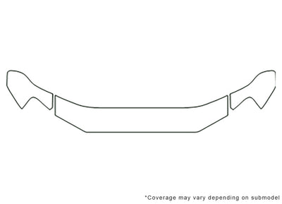 explorer sport trac 3M Clear Bra Hood Precut PPF Diagram