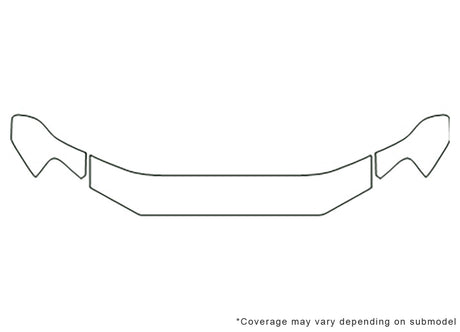 explorer sport trac 3M Clear Bra Hood Precut PPF Diagram