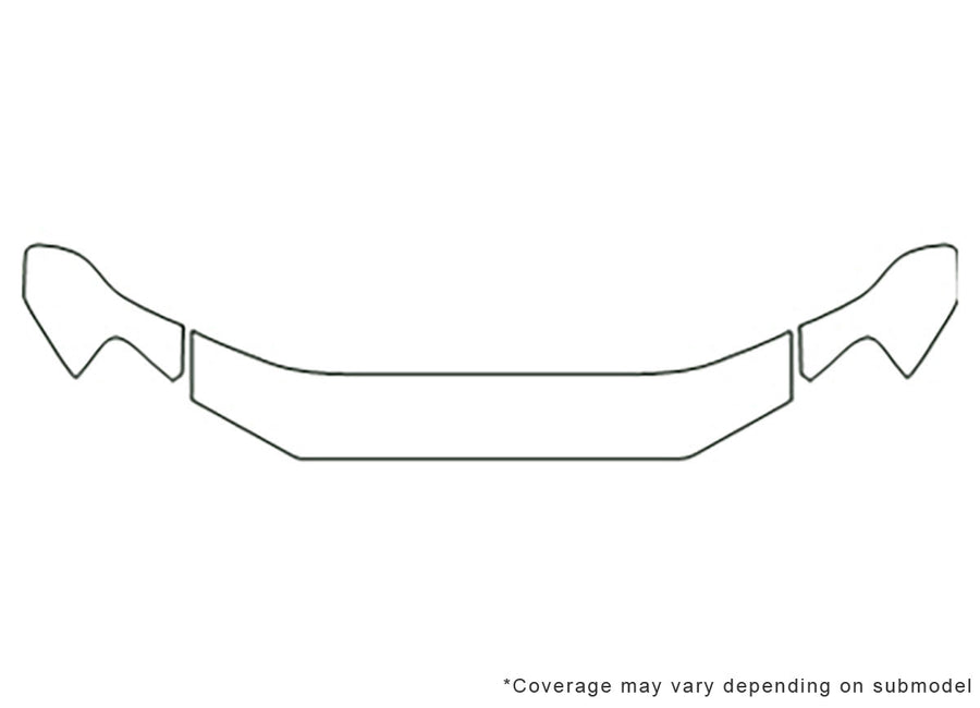 explorer sport trac 3M Clear Bra Hood Precut PPF Diagram