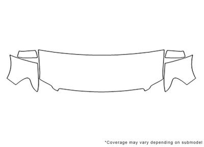 explorer sport trac 3M Clear Bra Hood Precut PPF Diagram