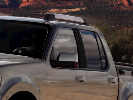 ford explorer sport trac 2007-2010 Brushed Aluminum Black Pillar Cover Diagram