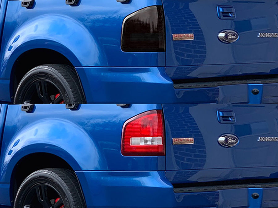 explorer sport trac Before and After Smoked Taillights