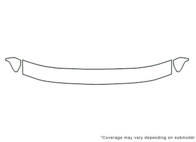 f-150 3M Clear Bra Hood Precut PPF Diagram