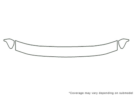 f-150 3M Clear Bra Hood Precut PPF Diagram