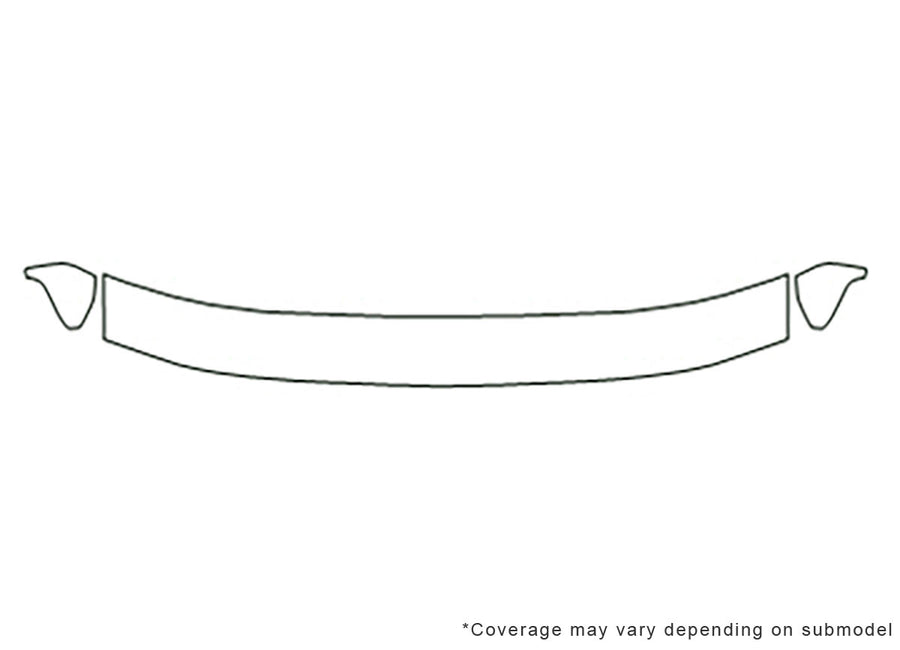 f-150 Avery Dennison Clear Bra Hood Precut PPF Diagram