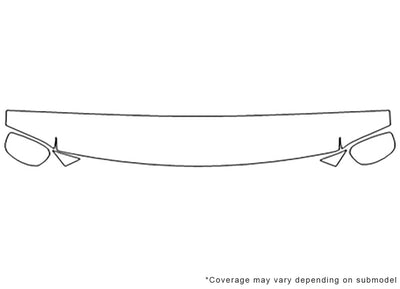 f-150 3M Clear Bra Hood Precut PPF Diagram