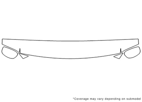 f-150 3M Clear Bra Hood Precut PPF Diagram