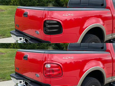 f-150 (step side) Before and After Smoked Taillights