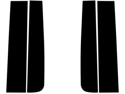 ford f-150 2004-2014 (regular cab) Gloss Black Pillar Trim