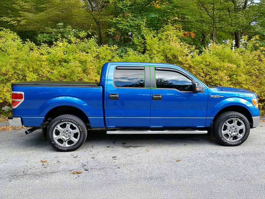 ford f-150 2004-2014 (supercab / supercrew) Pillar Post Trim Installation Location