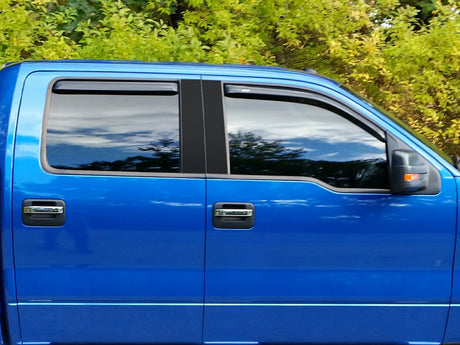 ford f-150 2004-2014 (supercab / supercrew) Gloss Black Pillar Cover Diagram
