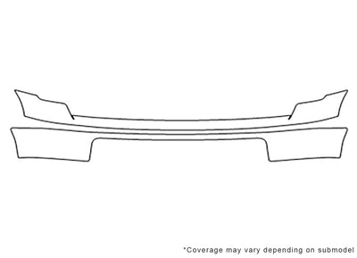 f-150 Avery Dennison Clear Bra Bumper Precut PPF Diagram