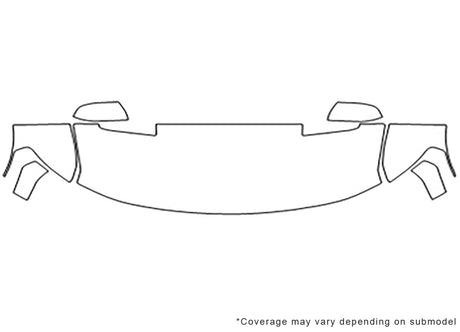 f-150 Avery Dennison Clear Bra Hood Precut PPF Diagram