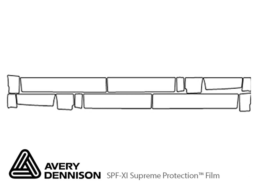 f-150 Avery Dennison Clear Bra Door Cup Precut PPF Diagram