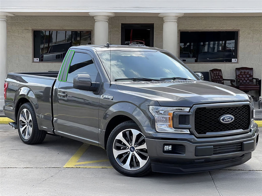ford f-150 2015-2024 (regular cab) Pillar Post Trim Installation Location