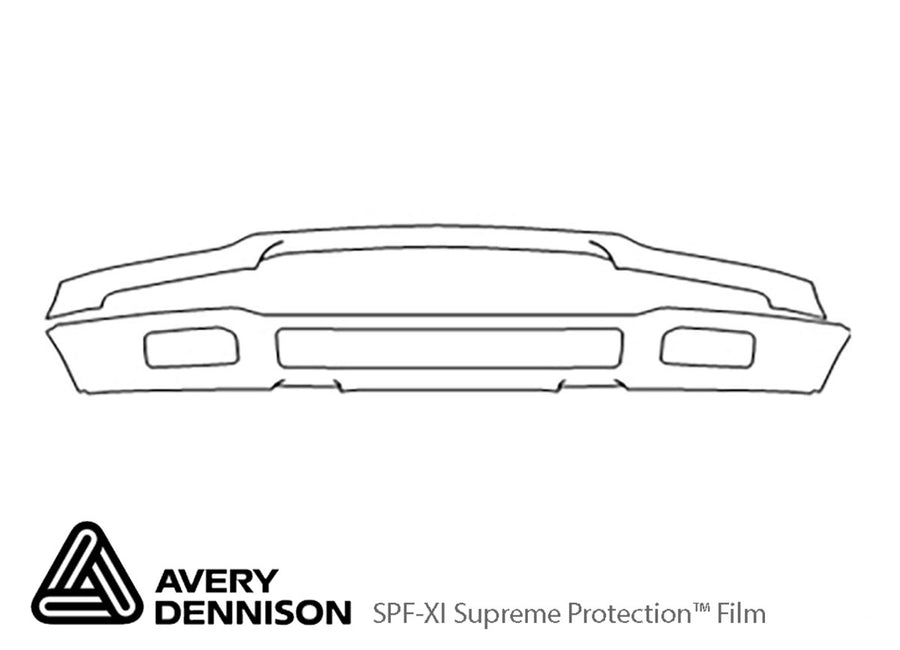 f-150 Avery Dennison Clear Bra Bumper Precut PPF Diagram