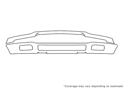 f-150 Avery Dennison Clear Bra Bumper Precut PPF Diagram