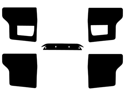 f-150 (w/ blind spot information system ) Precut Tail Light Tint Diagram