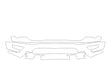 f-150 3M Clear Bra Bumper Precut PPF Diagram