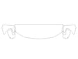 f-150 3M Clear Bra Hood Precut PPF Diagram