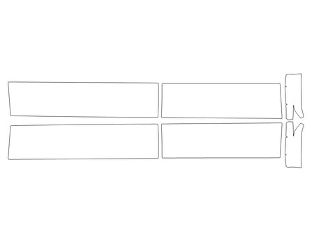 f-150 3M Clear Bra Door Cup Precut PPF Diagram