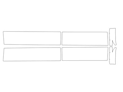 f-150 Avery Dennison Clear Bra Door Cup Precut PPF Diagram
