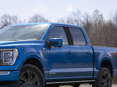 ford f-150 2021-2024 (supercab / supercrew / w/ keypad) Gloss Black Pillar Cover Diagram