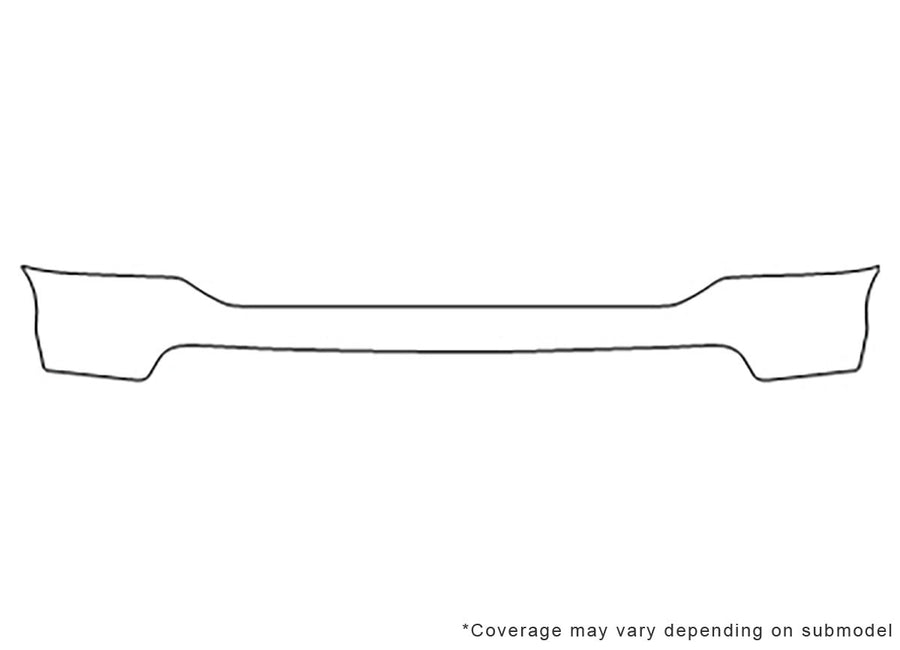 f-250 Avery Dennison Clear Bra Bumper Precut PPF Diagram