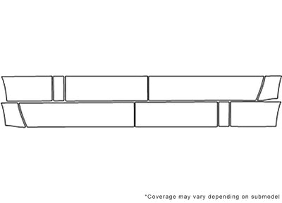 f-250 3M Clear Bra Rocker Precut PPF Diagram