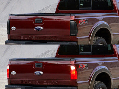 f-250 Before and After Smoked Taillights