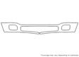 f-250 3M Clear Bra Bumper Precut PPF Diagram