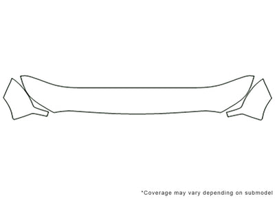 f-250 3M Clear Bra Hood Precut PPF Diagram