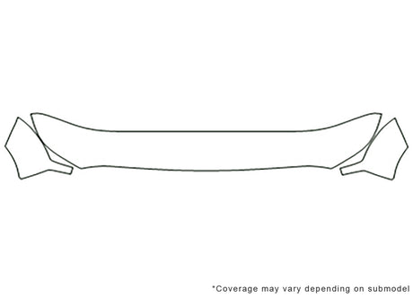 f-250 3M Clear Bra Hood Precut PPF Diagram