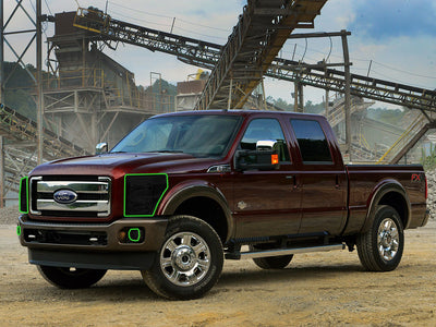 ford f-250 2011-2016 Headlight Tint Location
