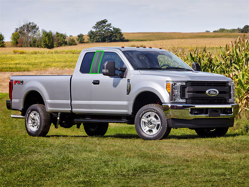 ford f-250 2017-2024 (regular cab) Pillar Post Trim Installation Location