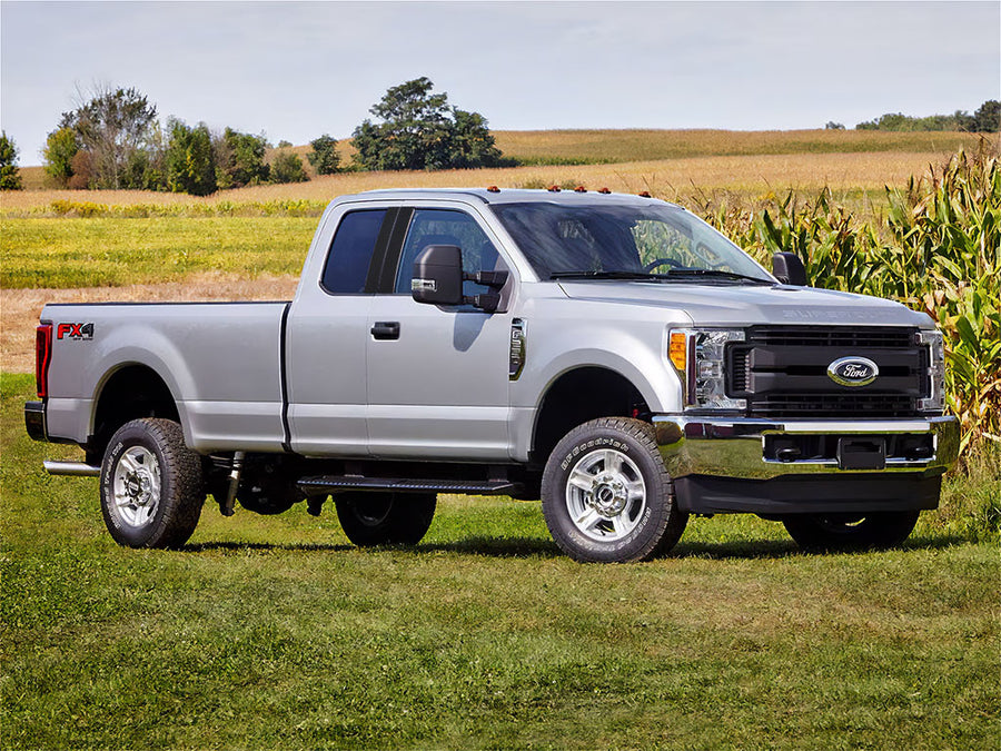 ford f-250 2017-2024 (regular cab) Matte Black Pillar Trim