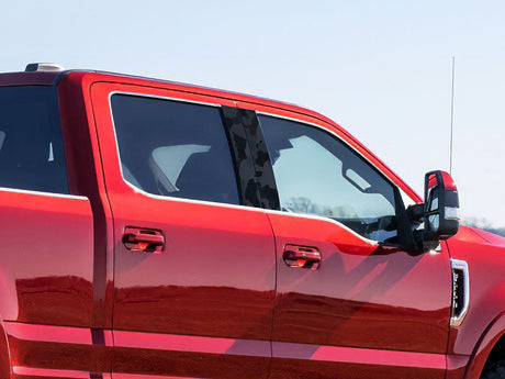 ford f-250 2017-2024 (super cab / supercrew) Camo Pillar Cover Diagram