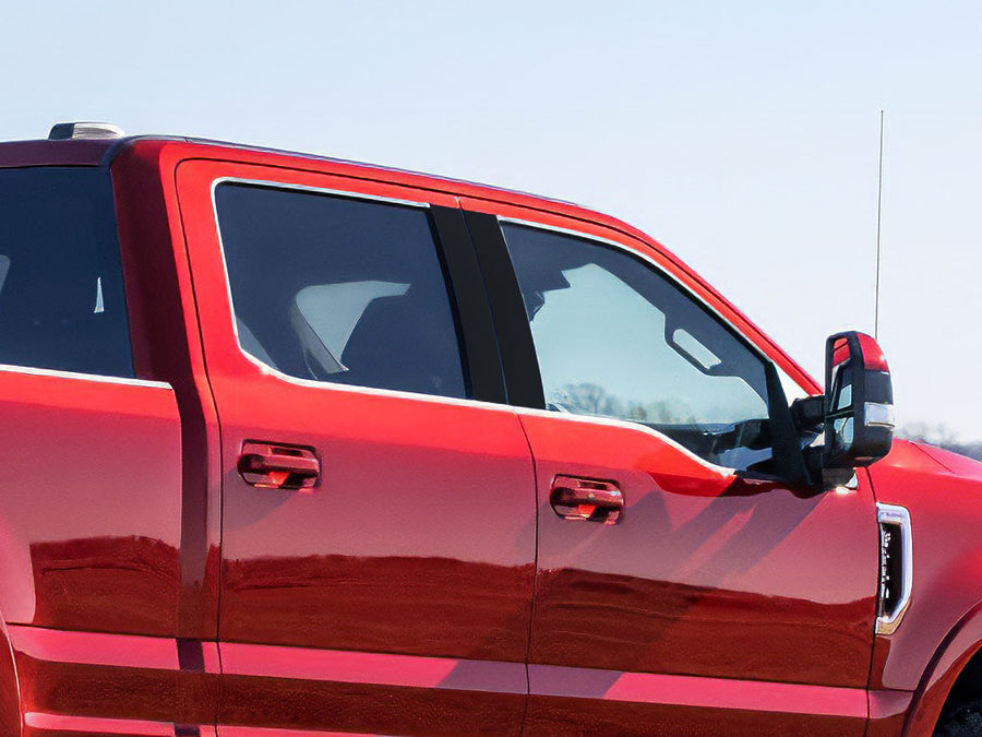 ford f-250 2017-2024 (super cab / supercrew) Custom Pillar Cover Diagram