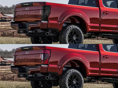 f-250 (w/ blind spot information system ) Before and After Smoked Taillights