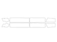 f-250 3M Clear Bra Door Cup Precut PPF Diagram
