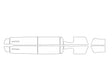 f-250 3M Clear Bra Door Cup Precut PPF Diagram