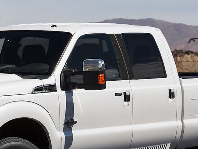 ford f-350 1999-2014 Brushed Aluminum Black Pillar Cover Diagram