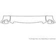f-350 Avery Dennison Clear Bra Hood Precut PPF Diagram